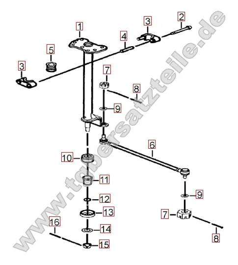 Lenksäule - Spurstange Lenksäule - Spurstange
