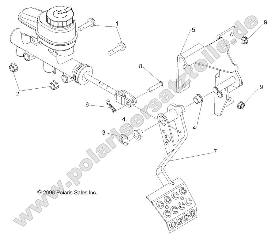 Brakes, Pedal and Master Cylinder Mounting