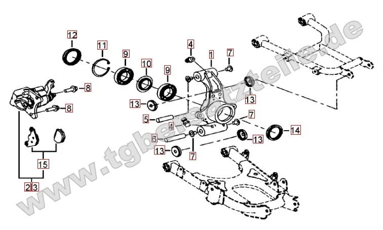 Hinterradachse Hinterradachse