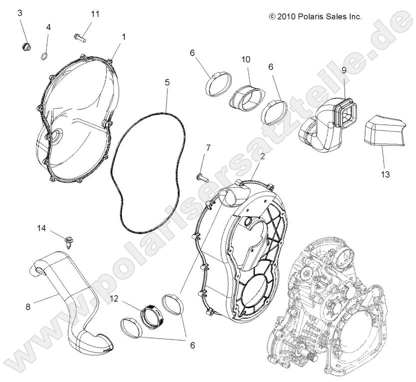 BODY, CLUTCH COVER BODY, CLUTCH COVER