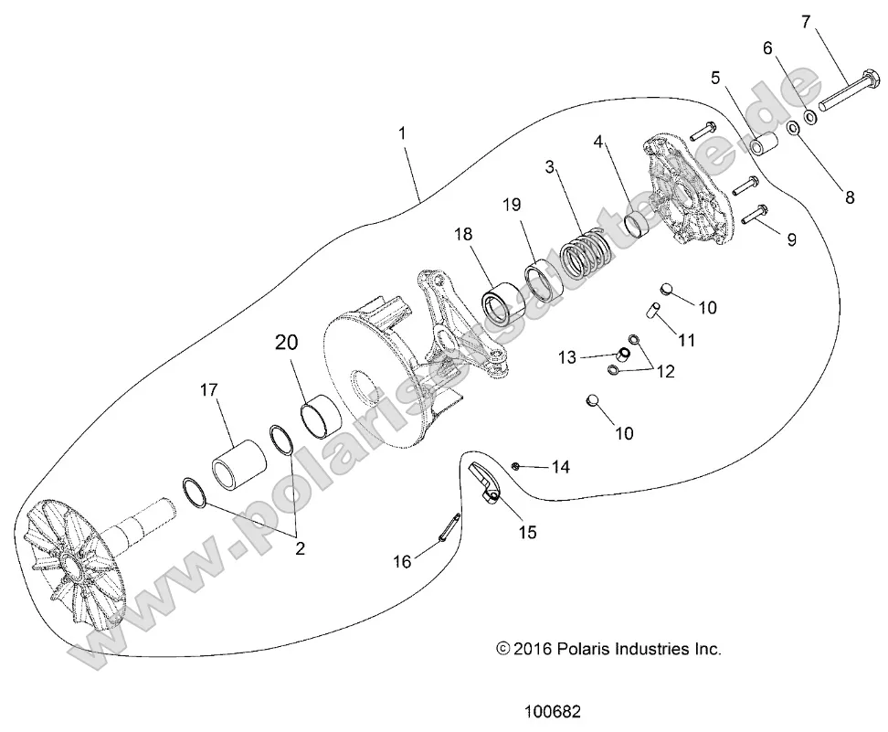 Drive Train, Primary Clutch Drive Train, Primary Clutch