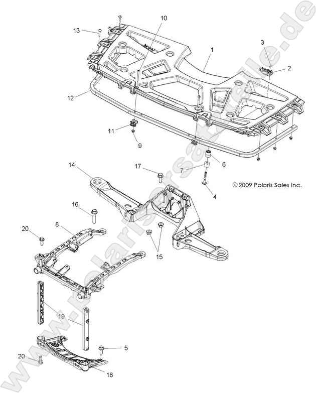 BODY, FRONT RACK and SUPPORTS BODY, FRONT RACK and SUPPORTS