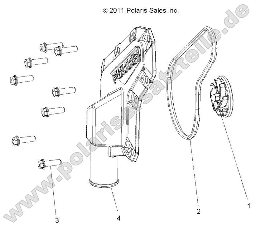 Engine, Waterpump Impeller and Cover