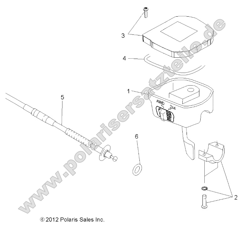 Steering, Controls, Throttle Asm. and Cable