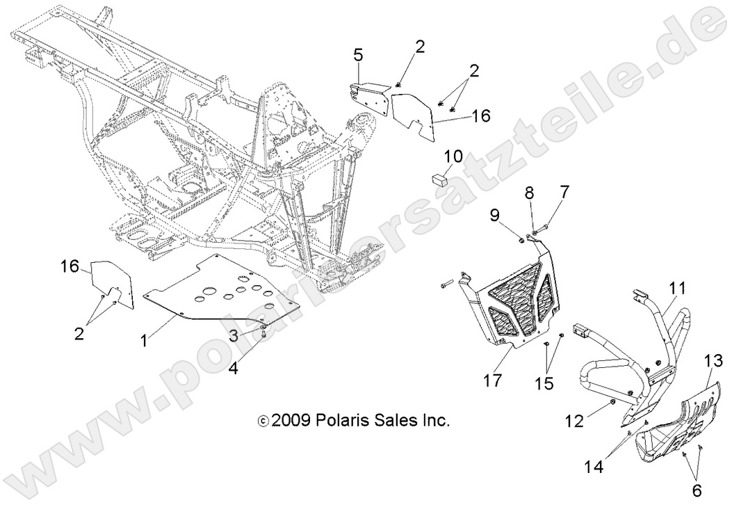 CHASSIS, FRONT BUMPER CHASSIS, FRONT BUMPER