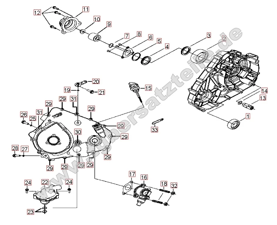 Wasserpumpe - Tachoantrieb Wasserpumpe - Tachoantrieb