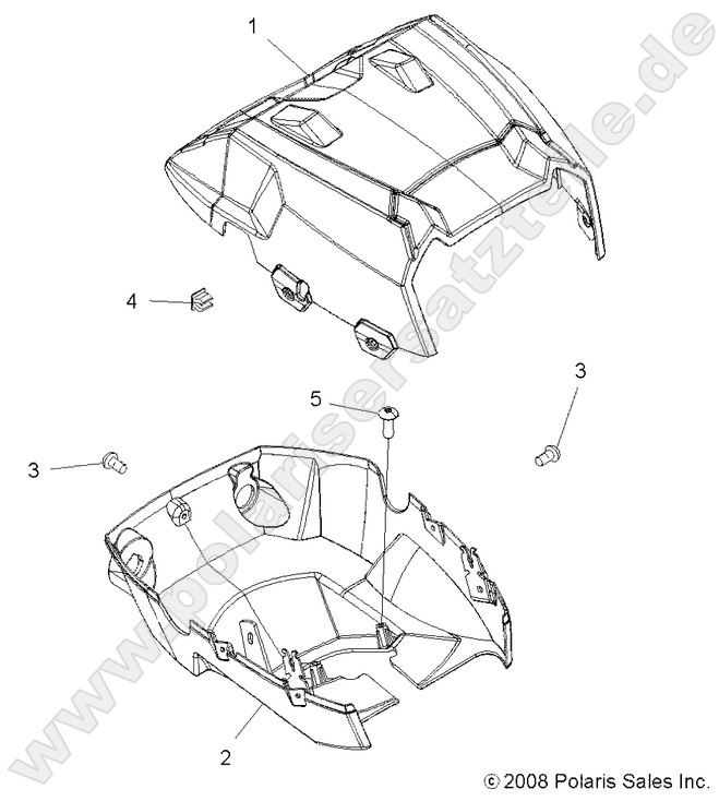 BODY, HEADLIGHT POD BODY, HEADLIGHT POD