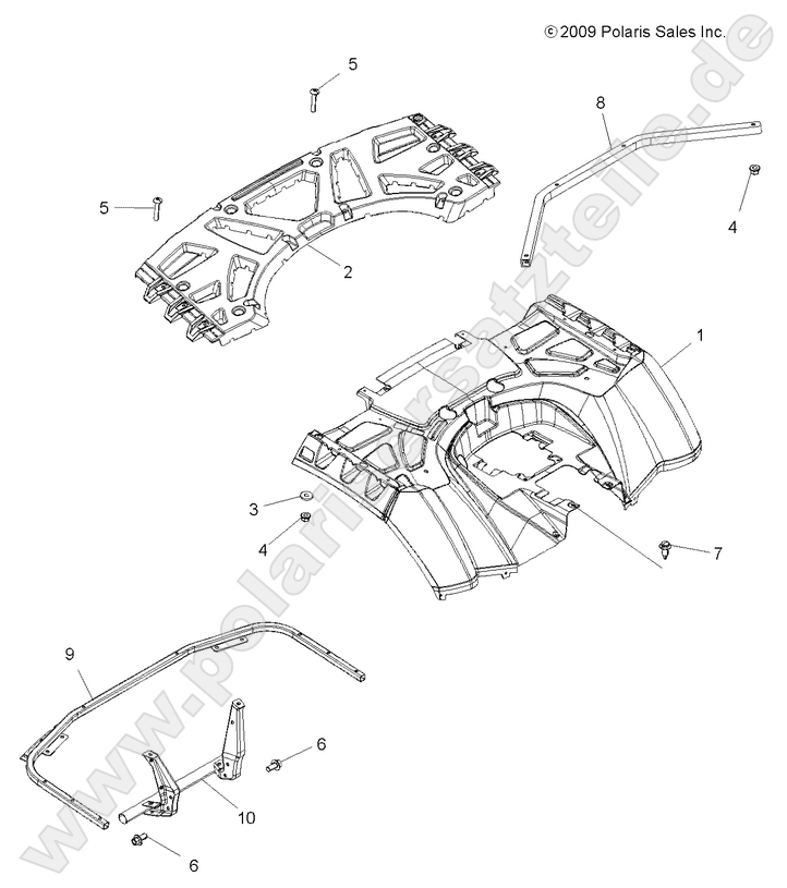 BODY, REAR CAB and REAR RACK