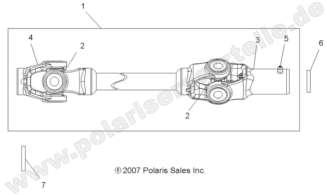 DRIVE TRAIN, FRONT PROP SHAFT