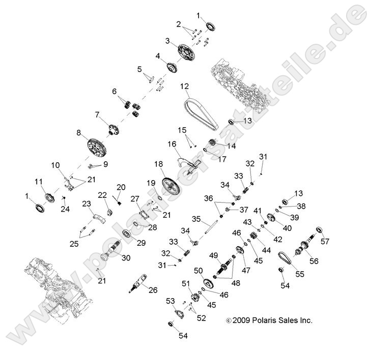 DRIVE TRAIN, MAIN GEARCASE INTERNAL