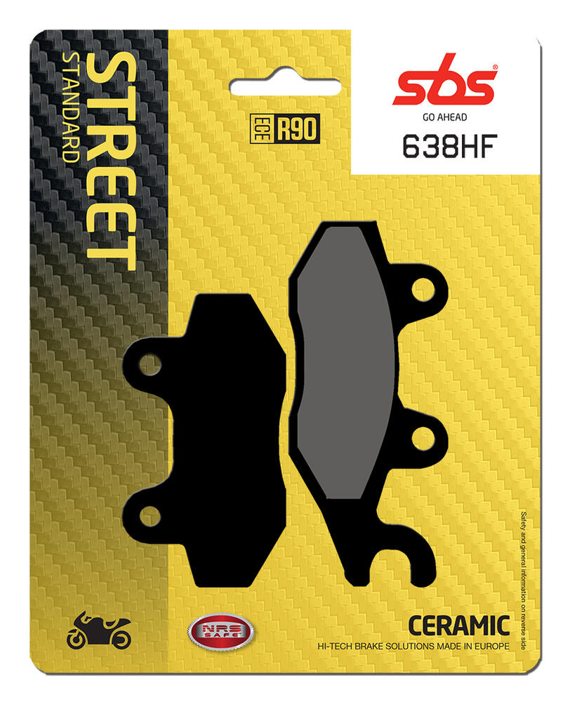 SBS_638_HF SBS Bremsbeläge HF Street Ceramic ABE - 638HF
