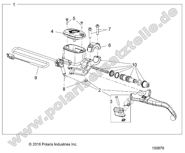 Brakes, Front Brake Lever and Master Cylinder Brakes, Front Brake Lever and Master Cylinder