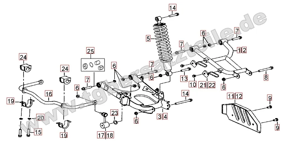 Federbein hinten Federbein hinten