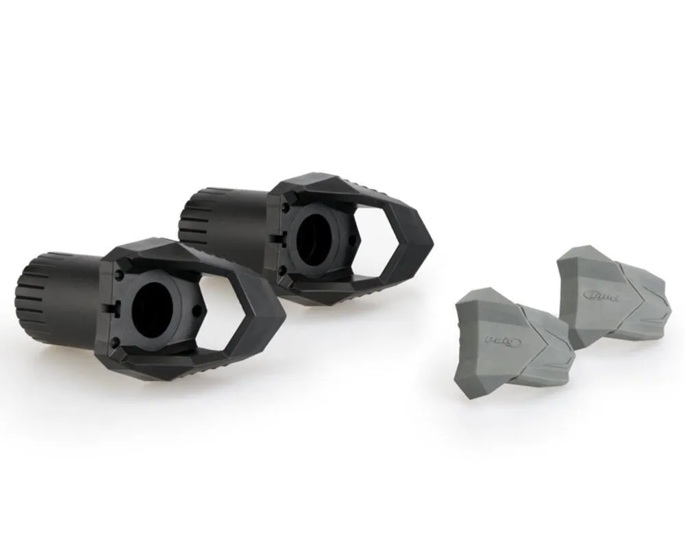 Puig Ersatz Nylon Sturzpads R19 85 mm + Ersatzgummi grau