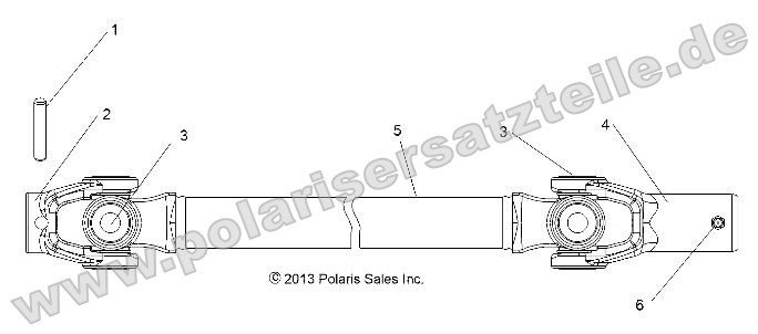 Drive Train, Front Prop Shaft Drive Train, Front Prop Shaft