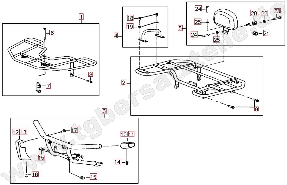 Gepäckträger vo. und hi.