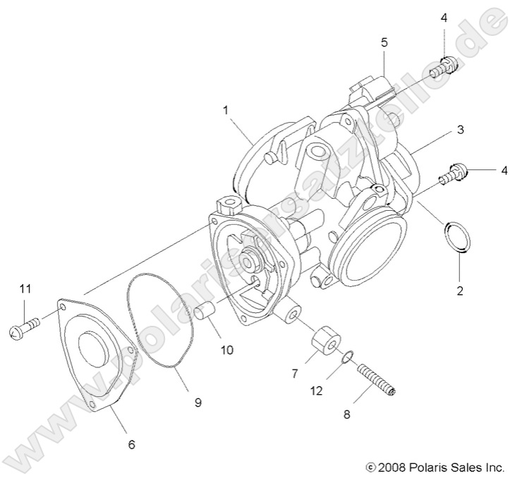 ENGINE, THROTTLE BODY ENGINE, THROTTLE BODY