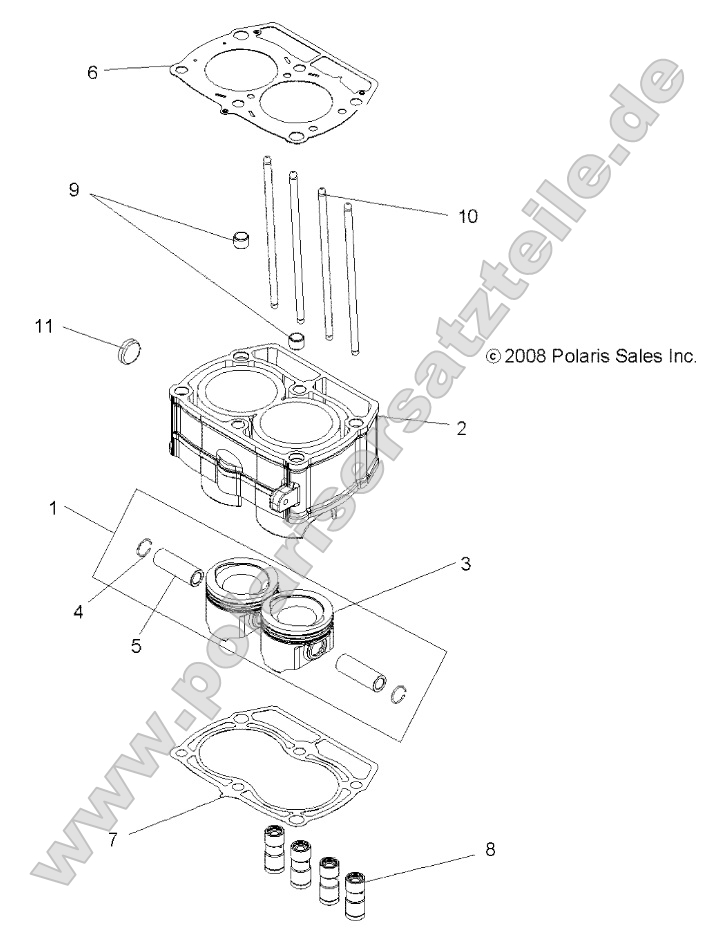 Engine, Piston and Cylinder