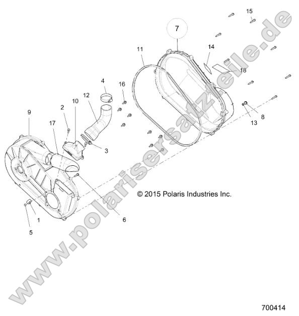 Drive Train, Clutch Cover and Ducting Drive Train, Clutch Cover and Ducting