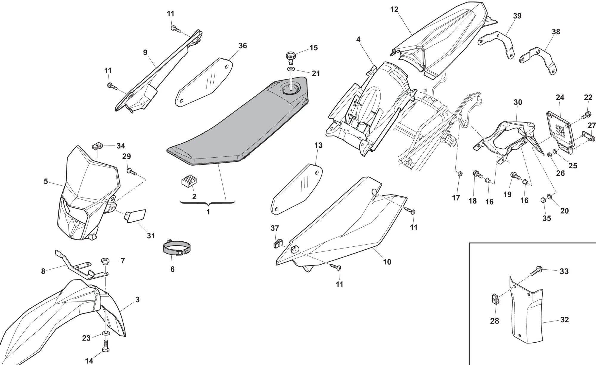 Verkleidung - Sitzbank Verkleidung - Sitzbank