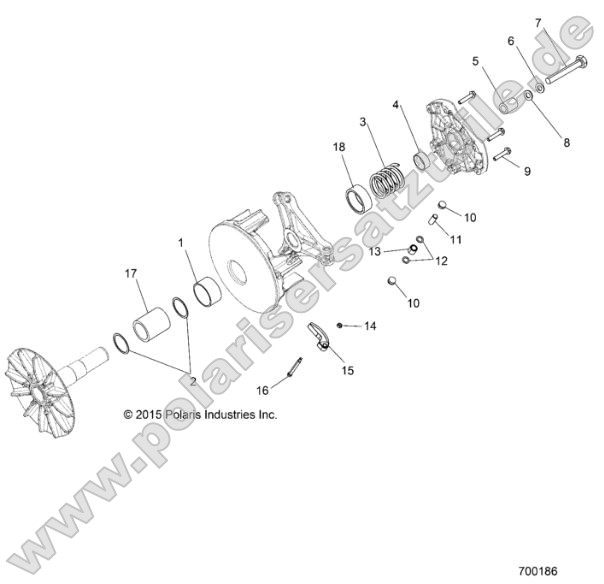 Drive Train, Primary Clutch Drive Train, Primary Clutch