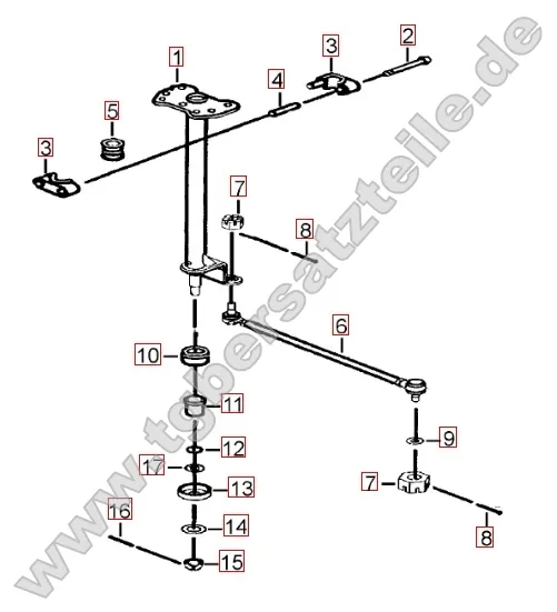 Lenksäule - Spurstange