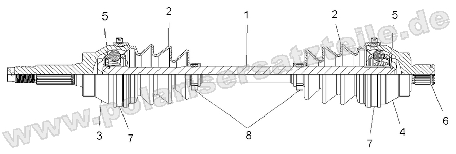 DRIVE TRAIN, FRONT DRIVE SHAFT DRIVE TRAIN, FRONT DRIVE SHAFT