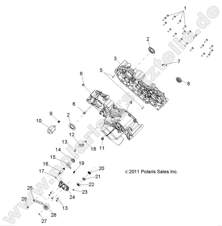 DRIVE TRAIN, MAIN GEARCASE
