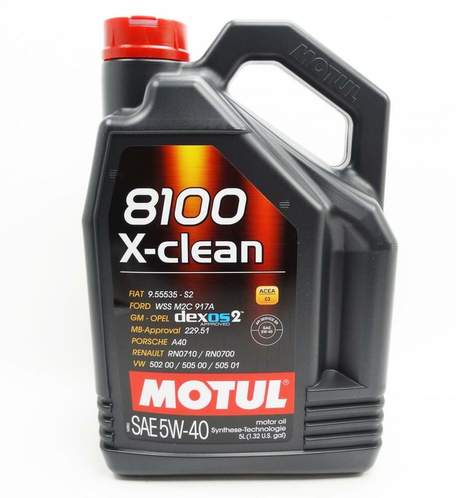 Motul Motoröl 8100 X-Clean 5W-40 C3 - 5 Liter