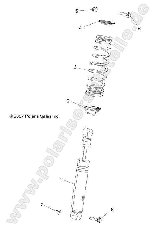 SUSPENSION, SHOCK, FRONT SUSPENSION, SHOCK, FRONT