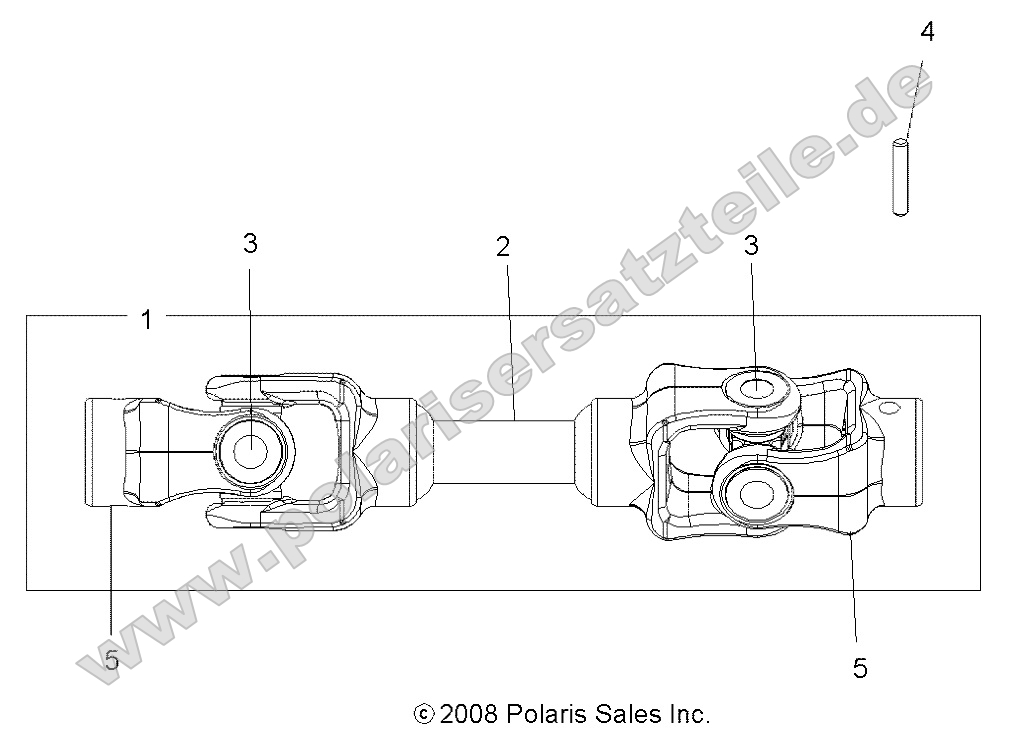 Drive Train, Mid Prop Shaft Drive Train, Mid Prop Shaft