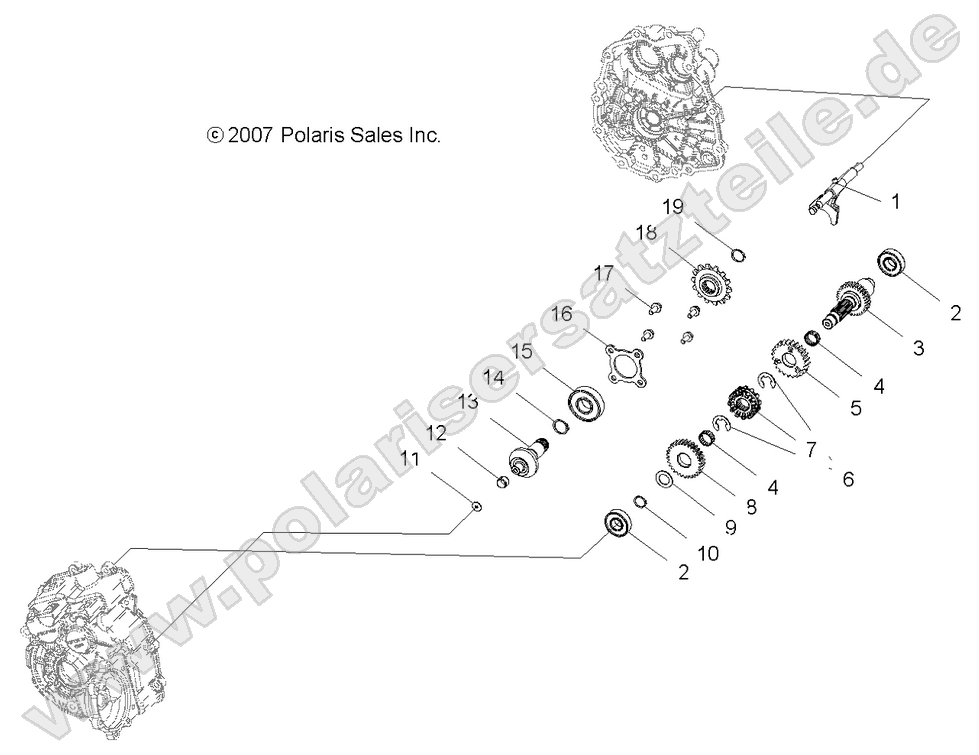 DRIVE TRAIN, MAIN GEARCASE INTERNALS DRIVE TRAIN, MAIN GEARCASE INTERNALS