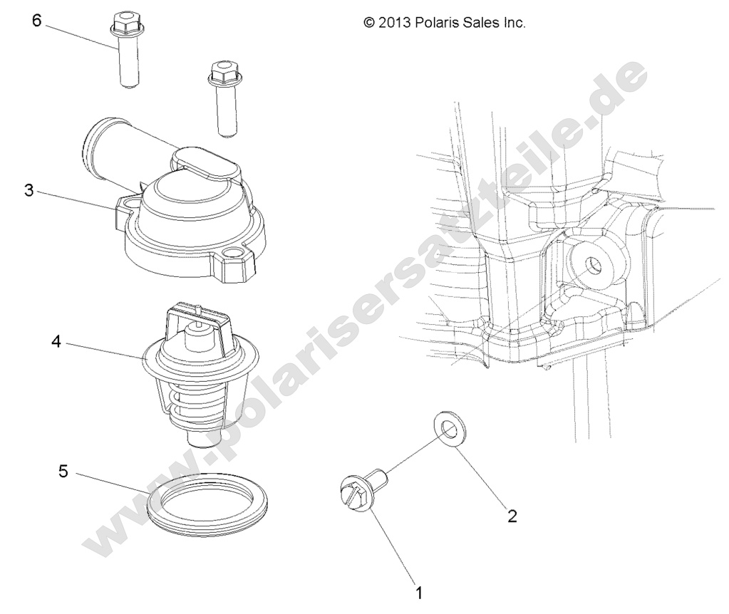 Engine, Thermostat and Cover