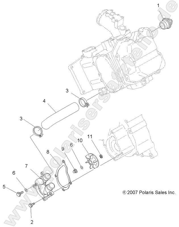 ENGINE, WATER PUMP ENGINE, WATER PUMP