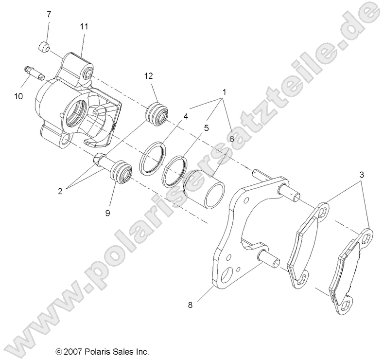 BRAKES, FRONT CALIPER