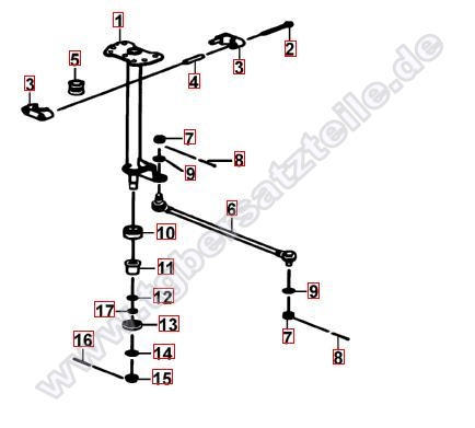Lenksäule-Spurstange