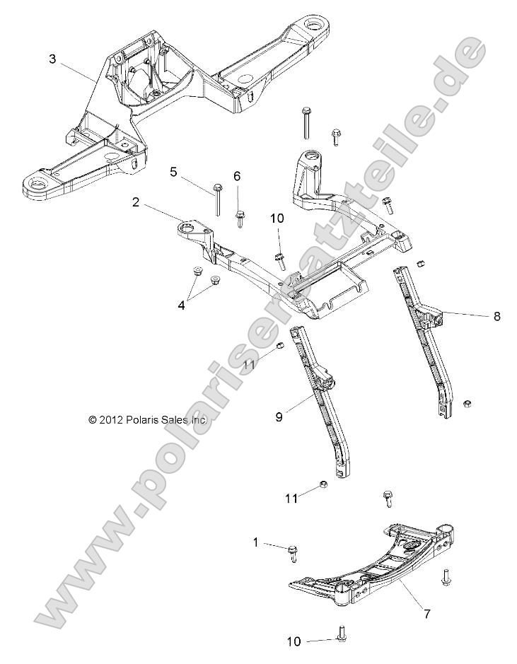 Body, Front Rack Support Body, Front Rack Support
