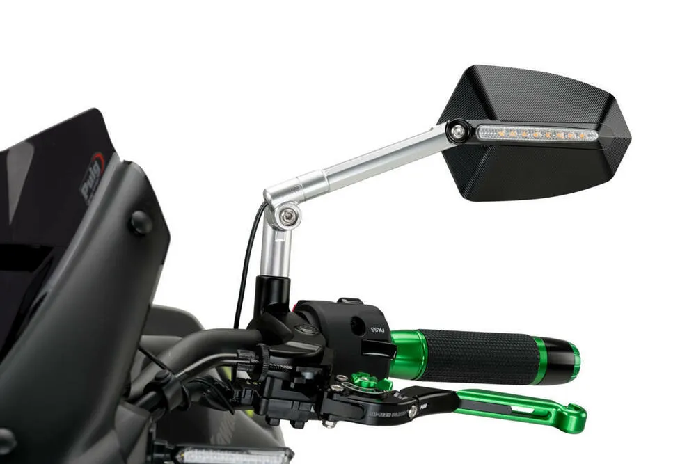 PUIG SPIEGEL MOD. GTI HOMOLOG. LINKS C/ALU-SCHWARZ - 016DN