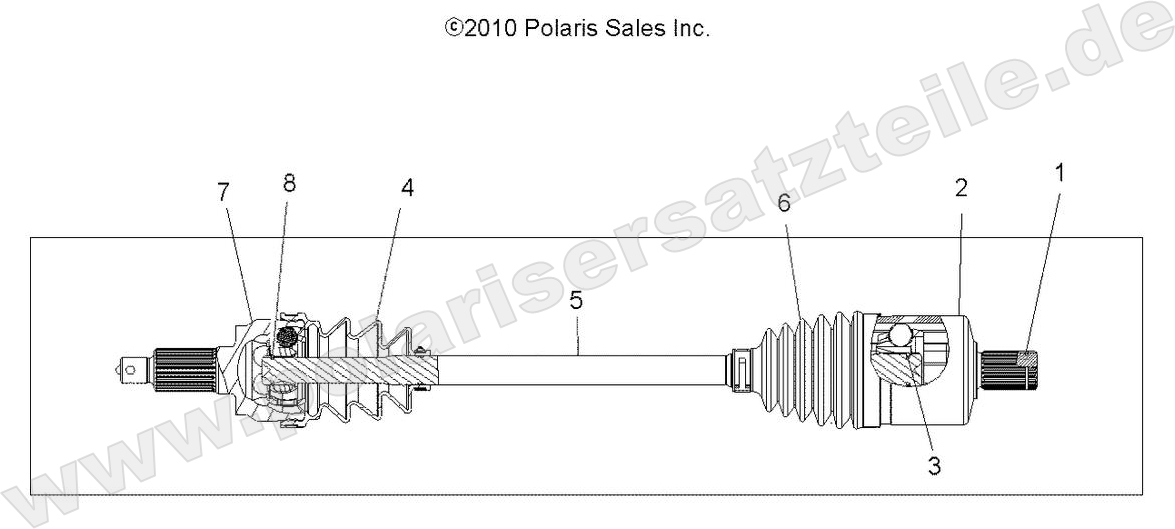 DRIVE TRAIN, DRIVE SHAFT, FRONT DRIVE TRAIN, DRIVE SHAFT, FRONT