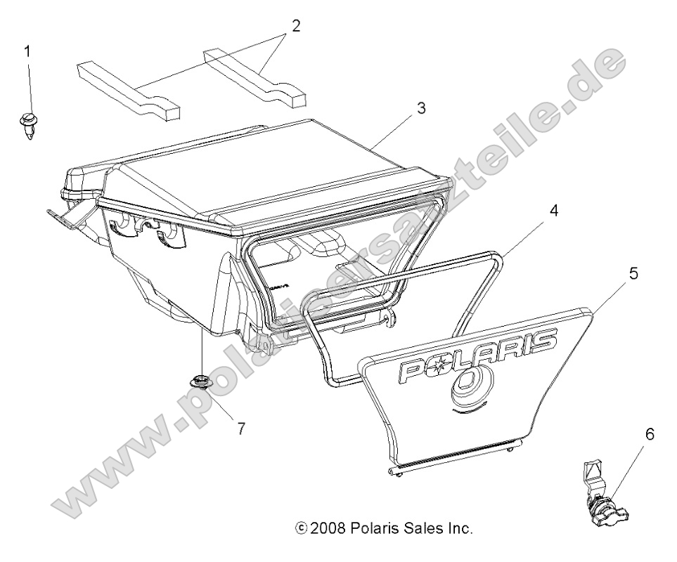 Body, Storage Box, Rear