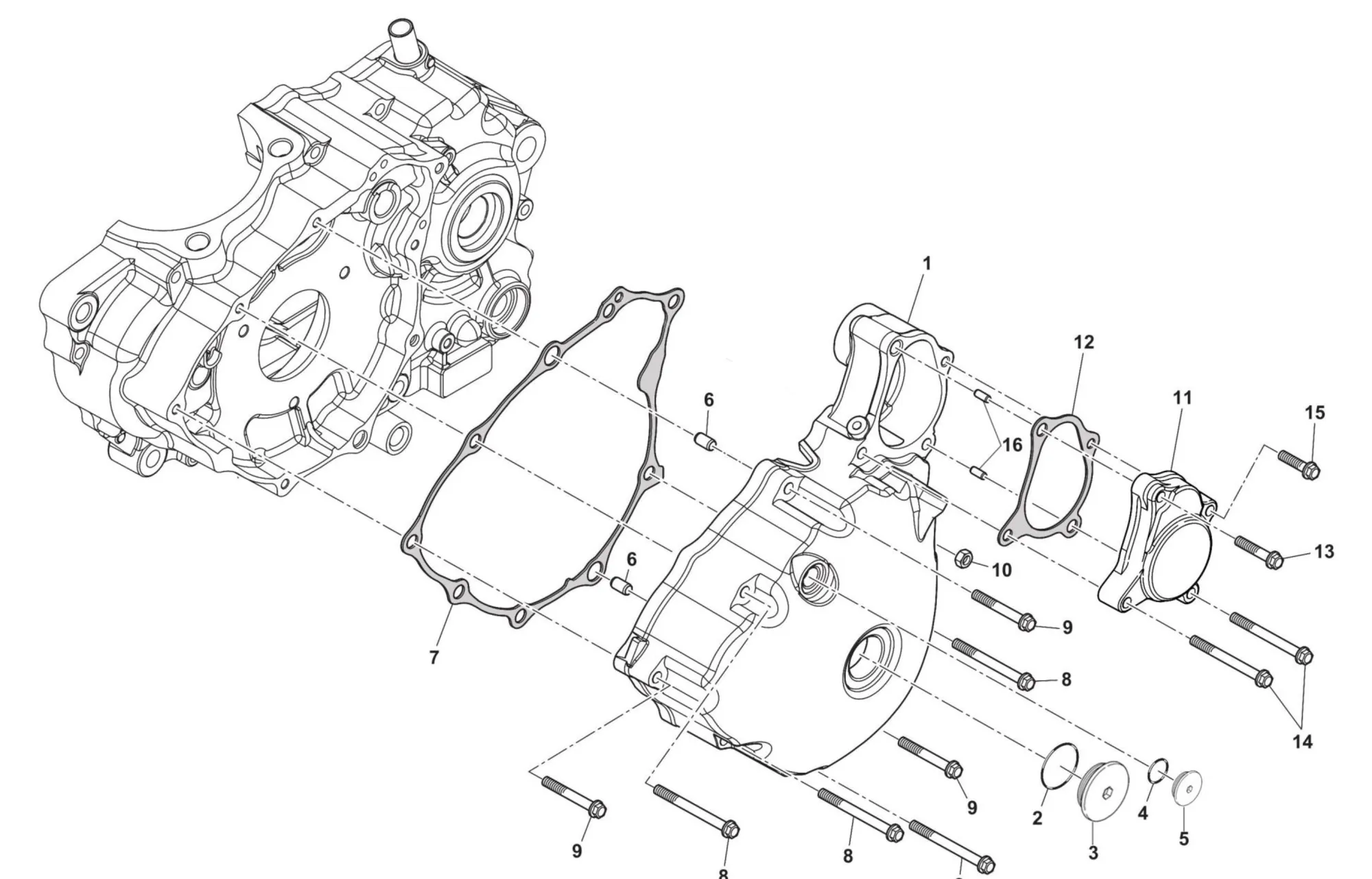 Motordeckel links Motordeckel links