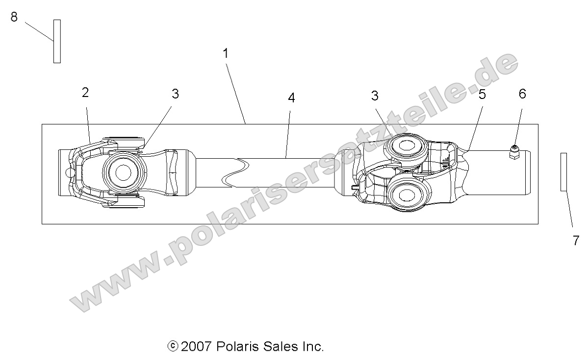 Drive Train, Front Prop Shaft Drive Train, Front Prop Shaft