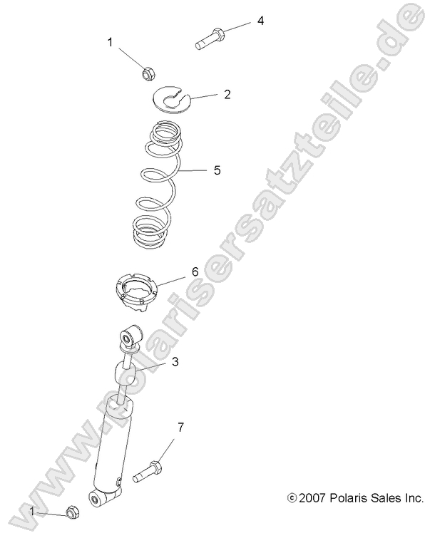 SUSPENSION, REAR SHOCK SUSPENSION, REAR SHOCK