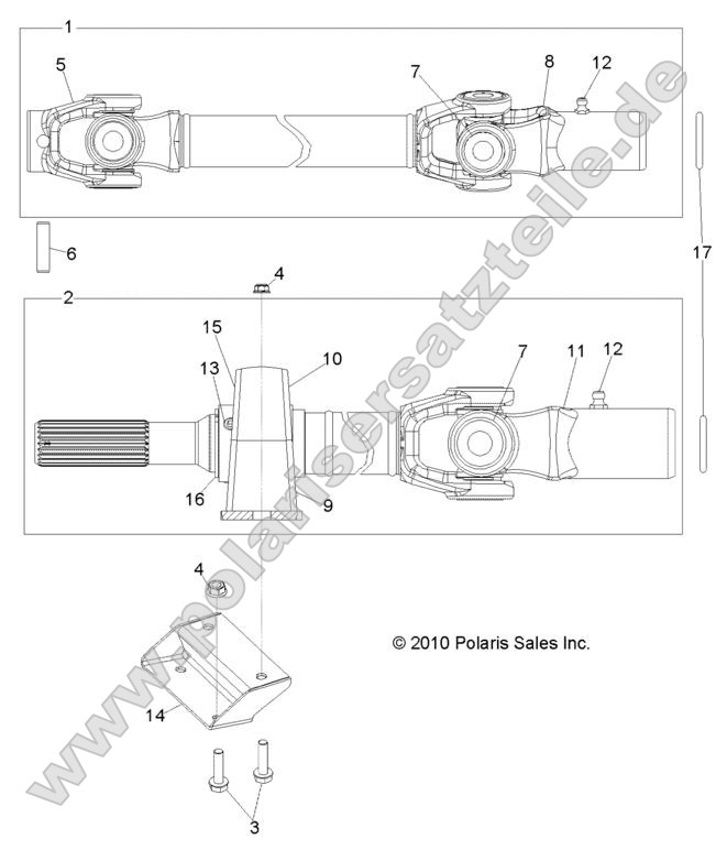 Drive Train, Front Prop Shaft