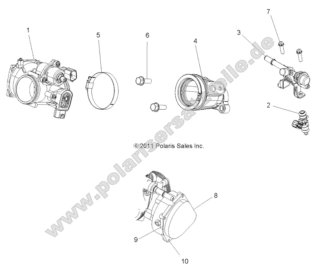 Engine, Throttle Body and Fuel Rail Engine, Throttle Body and Fuel Rail