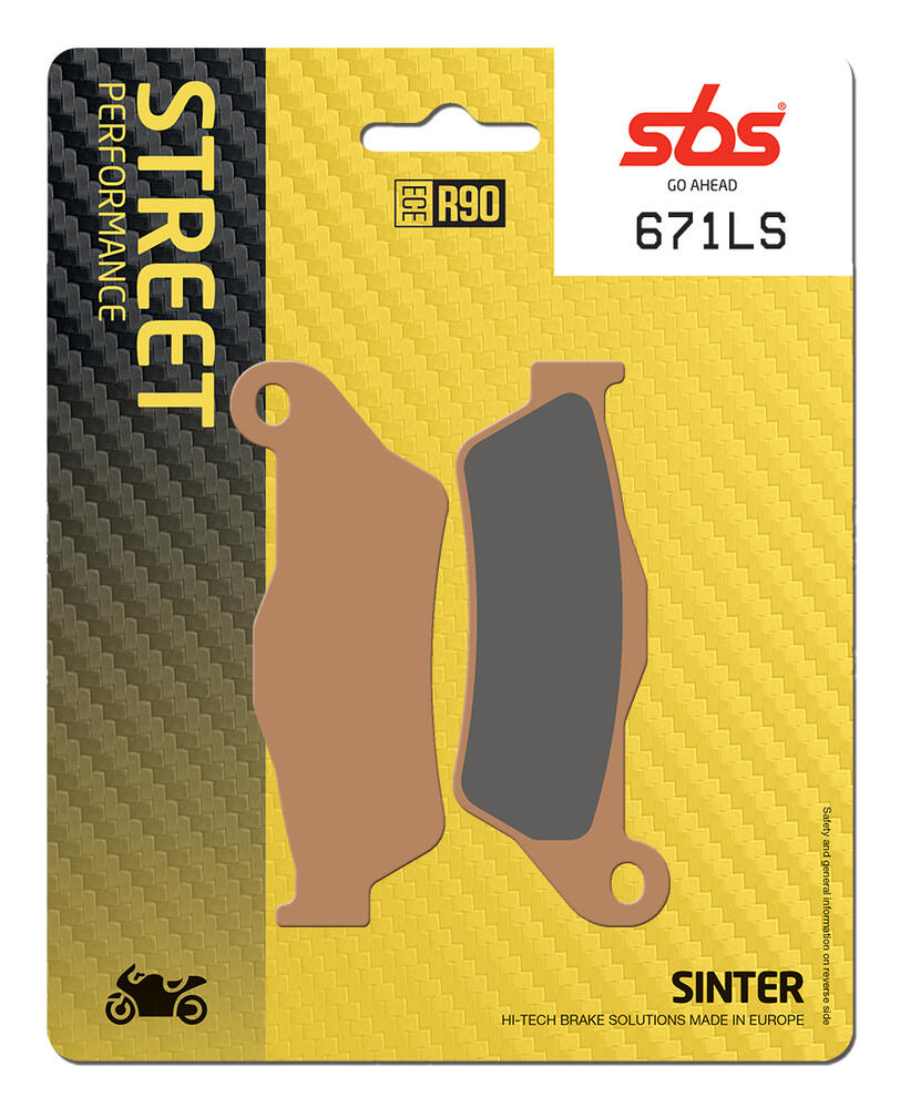 SBS_671_LS SBS Bremsbeläge LS Street Sinter ABE - 671LS