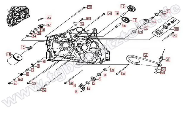 Motorgehäuse links (1) Motorgehäuse links (1)