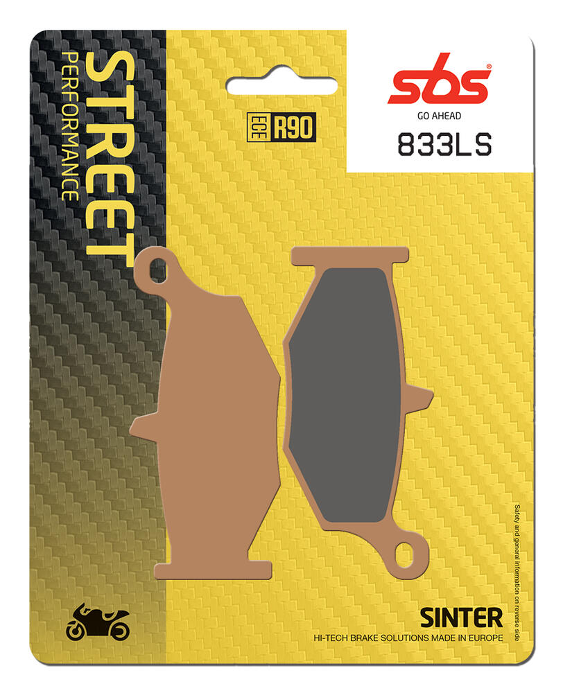 SBS_833_LS SBS Bremsbeläge LS Street Sinter ABE - 833LS