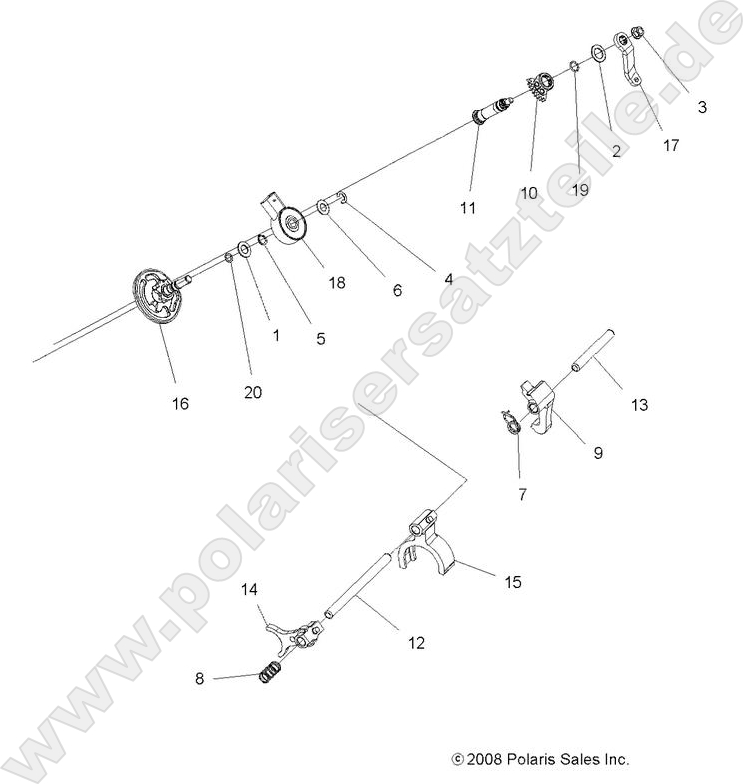 DRIVE TRAIN, MAIN GEARCASE SHIFT FORKS DRIVE TRAIN, MAIN GEARCASE SHIFT FORKS