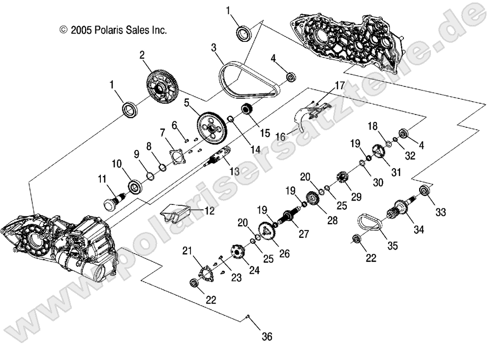 GEARCASE, INTERNAL GEARCASE, INTERNAL